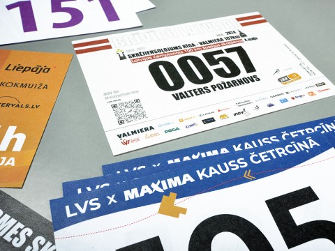 Race Bibs printing on the water-proof paper
