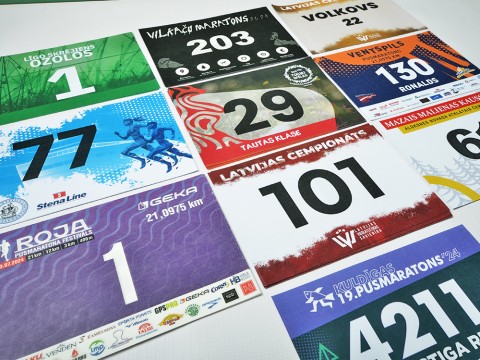 Printing bib numbers